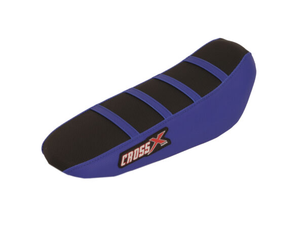 Seat cover advanced series with stripes surron light bee, black/blue/blue