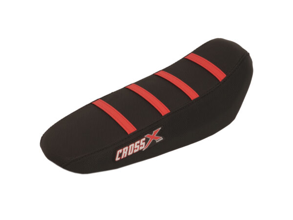 Seat cover advanced series surron light bee, black red stripes