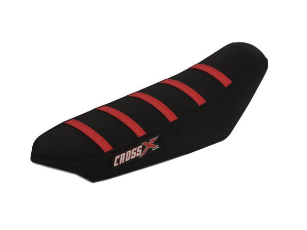 Seat cover advanced series with stripes talaria, black/black/red