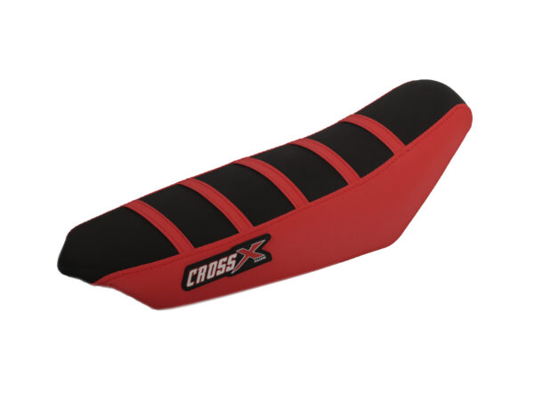 Seat cover advanced series with stripes talaria, black/red/red