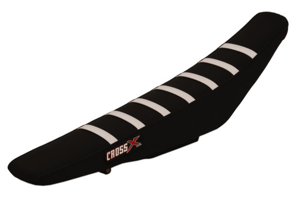 Seat cover advanced series with stripes triumh, black/black/white